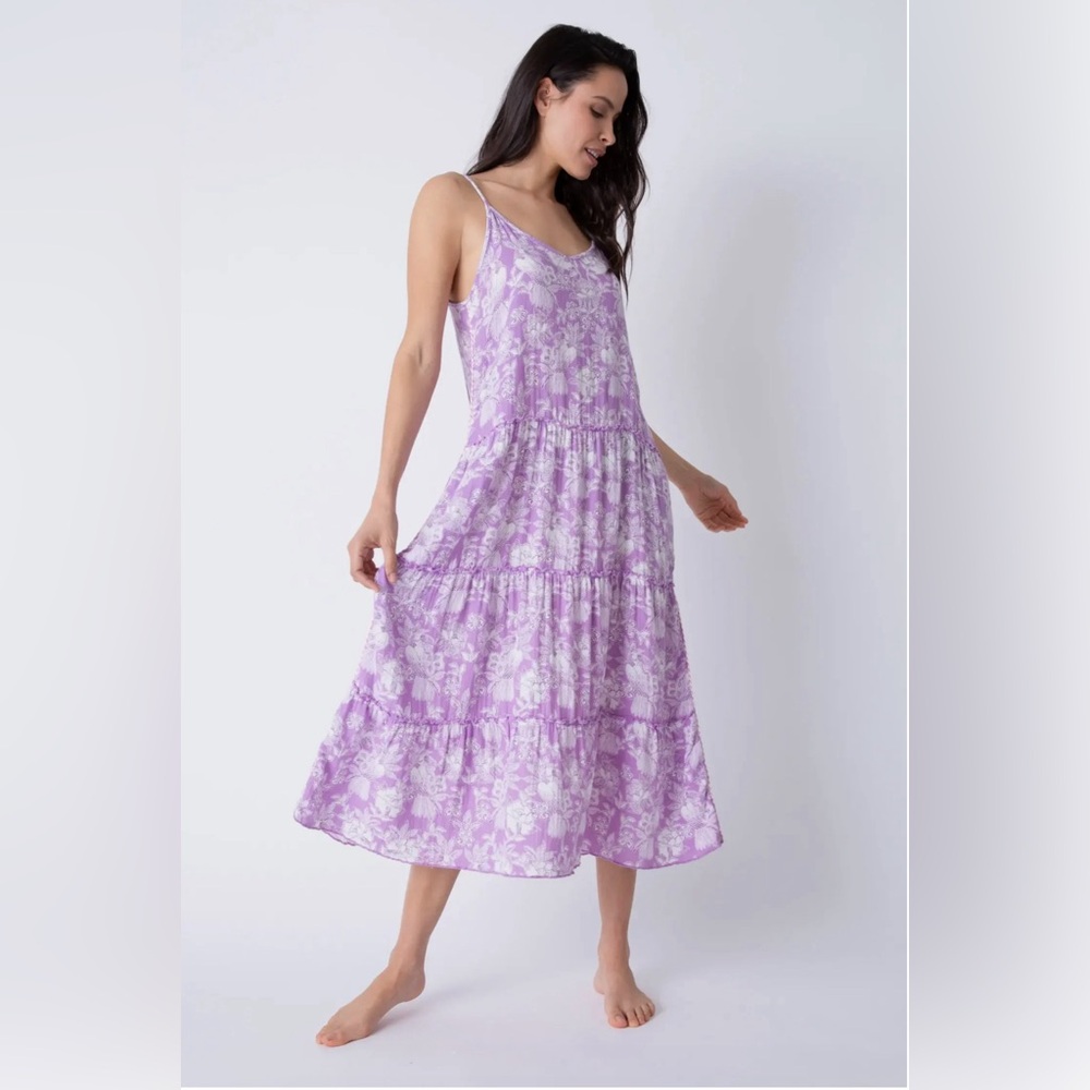 Pj Salvage Dress Summerday Violet ~ Size Medium